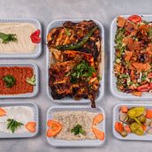 Charcoal Chicken with Appetizers