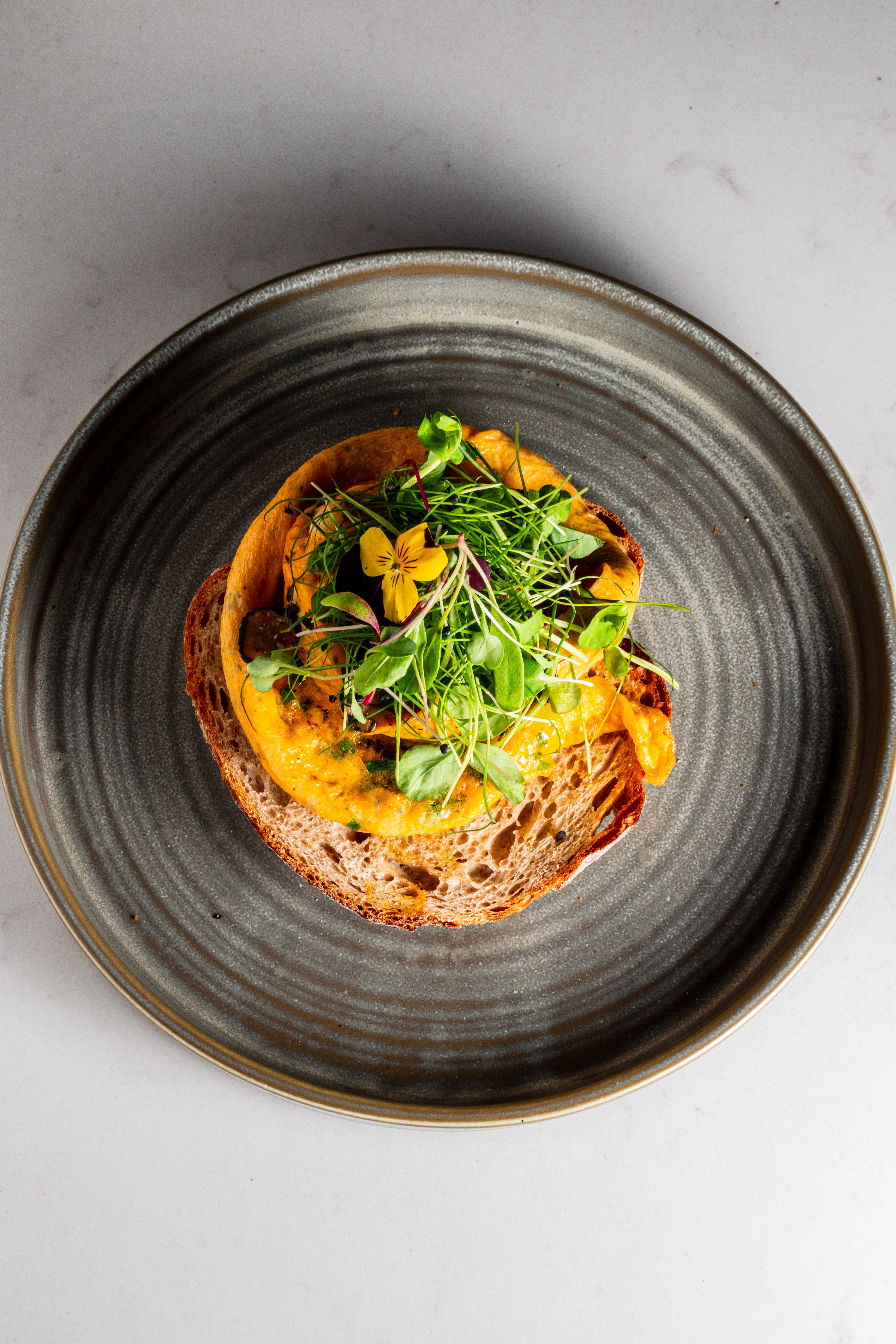Truffled Folded Eggs