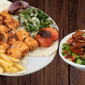 Shish Tawouk Meal And Fattoush Salad