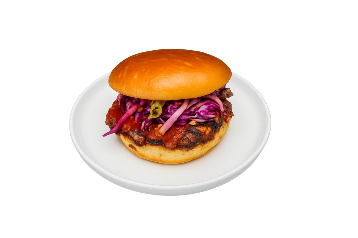 Jerk Lamb Burger with Fries