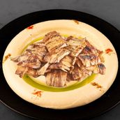 Hummus with Chicken  Shawrma