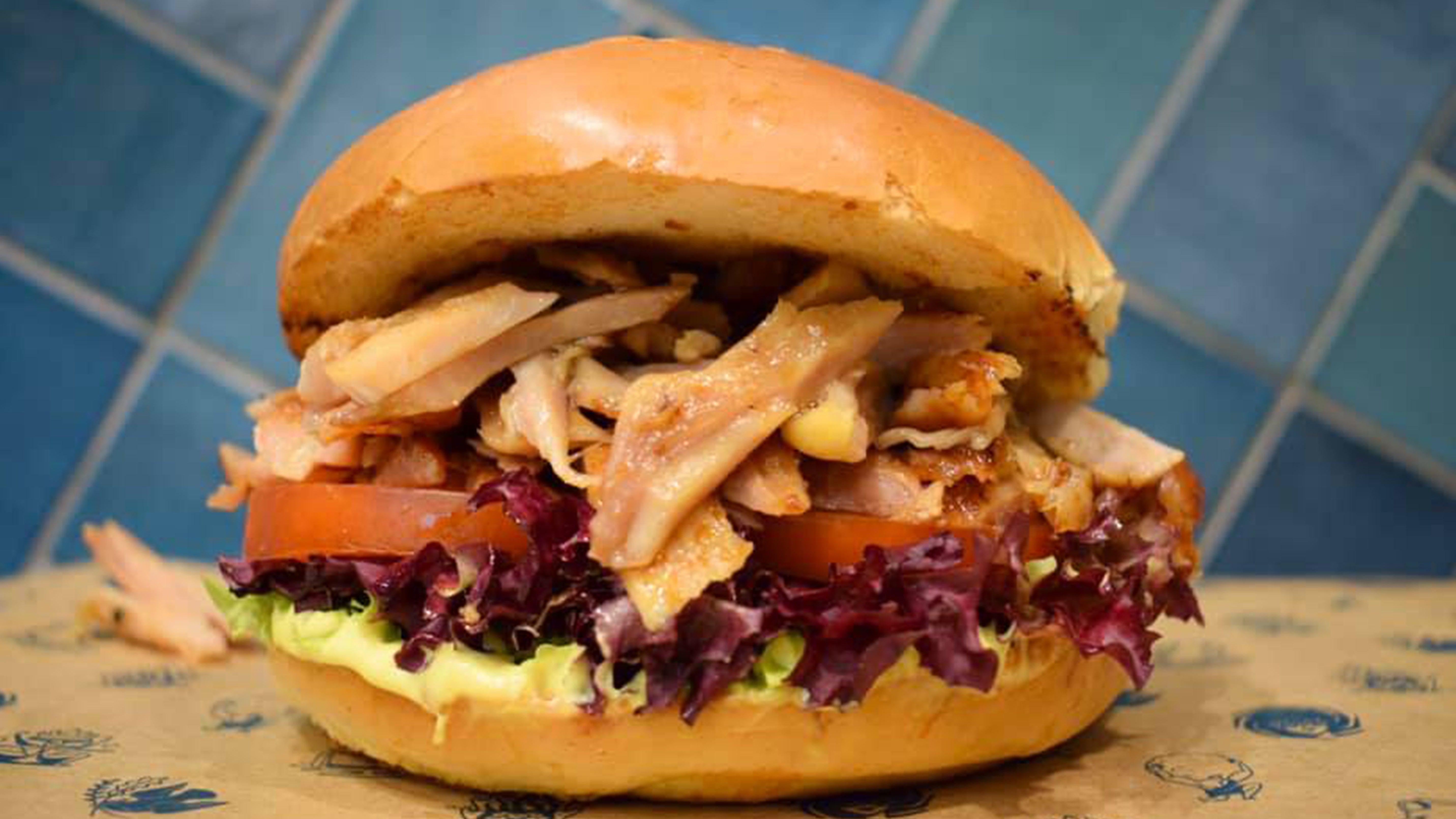 Chicken Gyro Burger