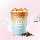 Blue pampas latte with coconut Cold