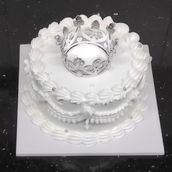 Silver Crown Cake