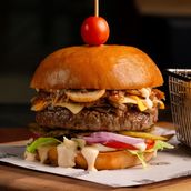 Steak And Blue Cheese Burger