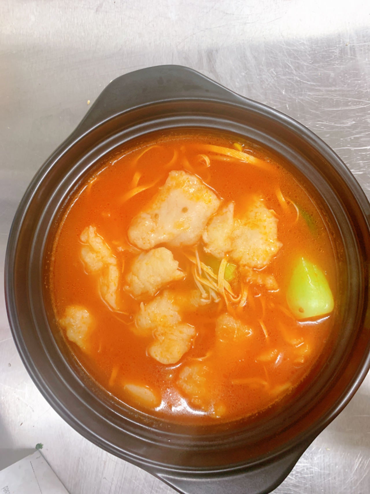 Tomato Soup with Fish