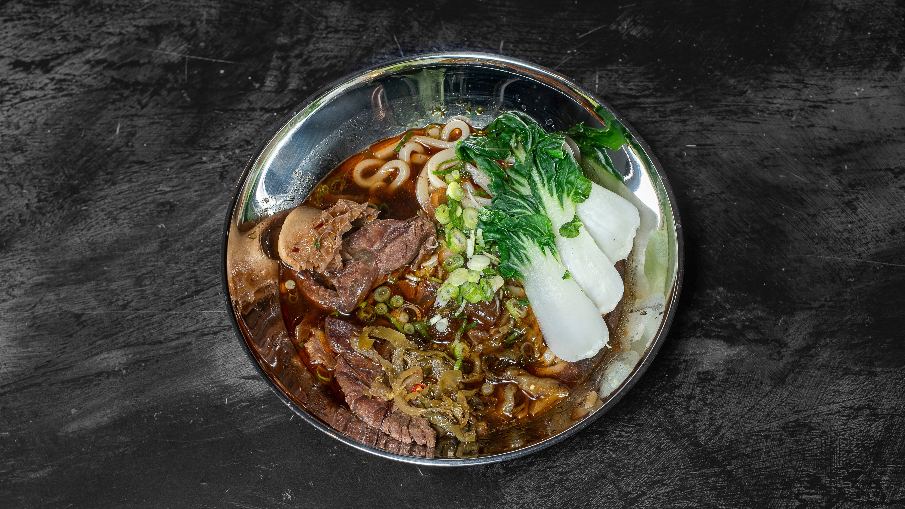 Taiwanese Beef Noodles In Sauce 牛肉乾麵