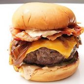 Beef Bacon And Cheese Burger