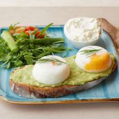 Sour Dough Bread Avocado With Poached Egg
