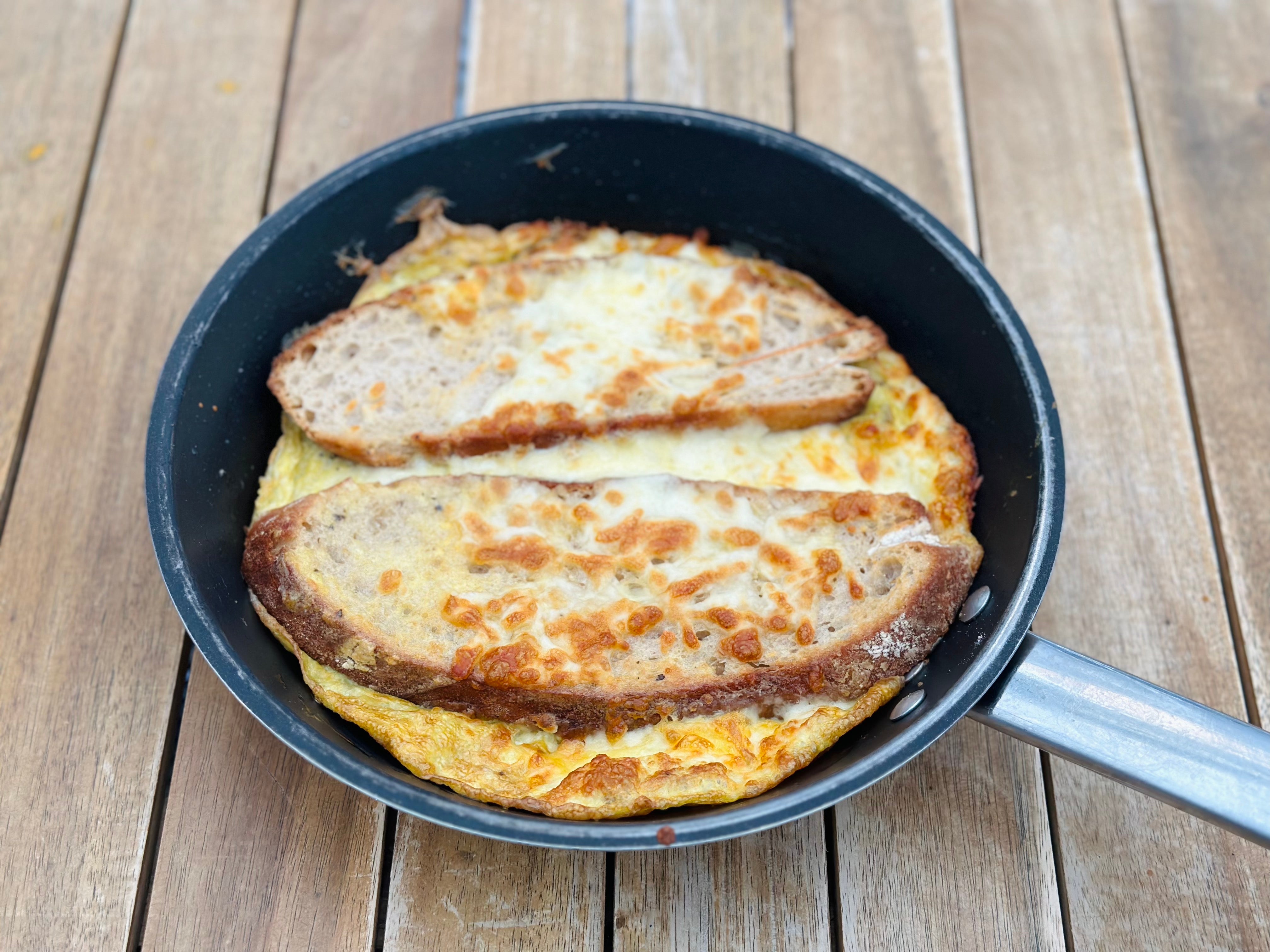 Fluffy sourdough Omelette