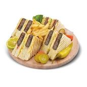 Kofta Arabic Club Sandwich Combo