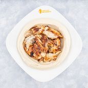 Hummus With Shawarma Chicken Plate