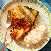 Grilled Fillet With White Rice