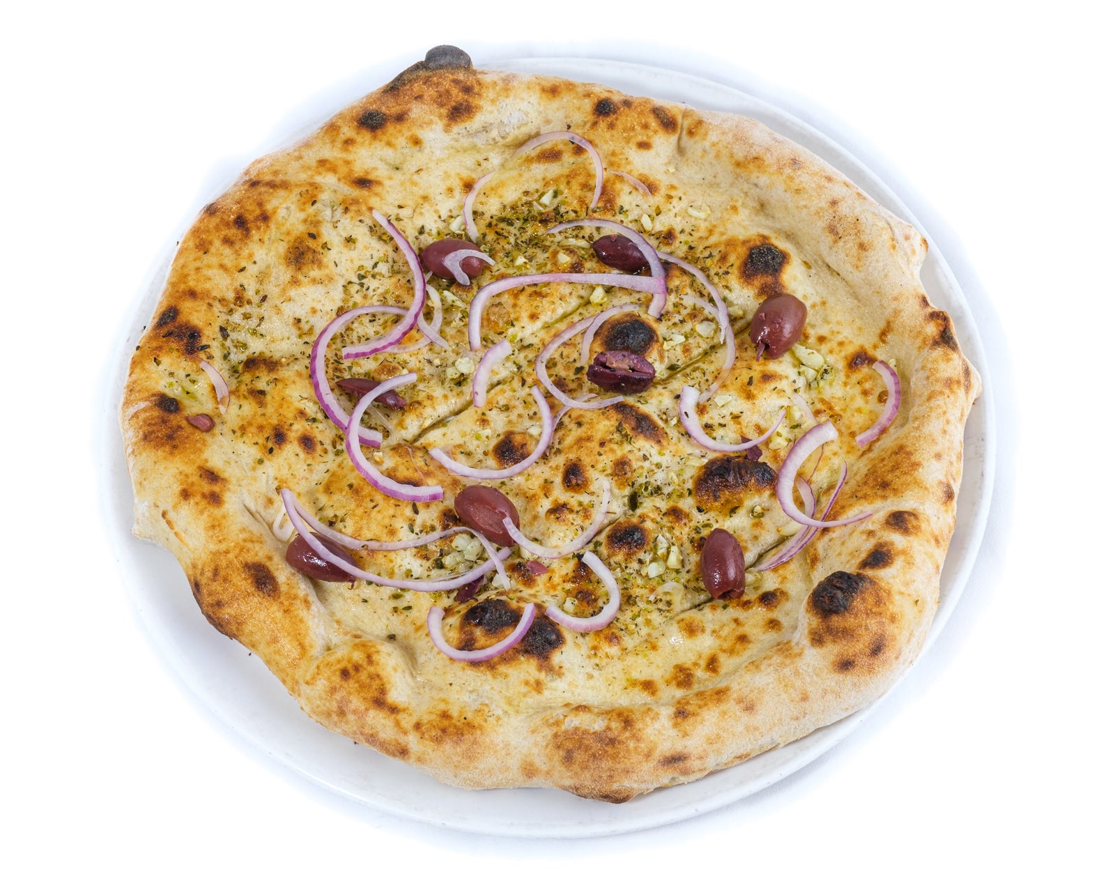 Focaccia with Onions and Olives (Vegan)
