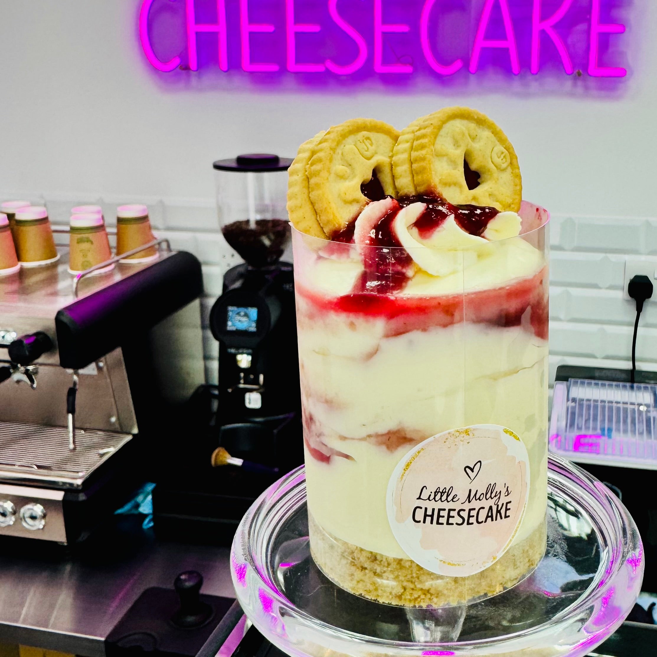 Jammie Dodger Mini Cheesecake