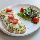 Caprese avocado toast