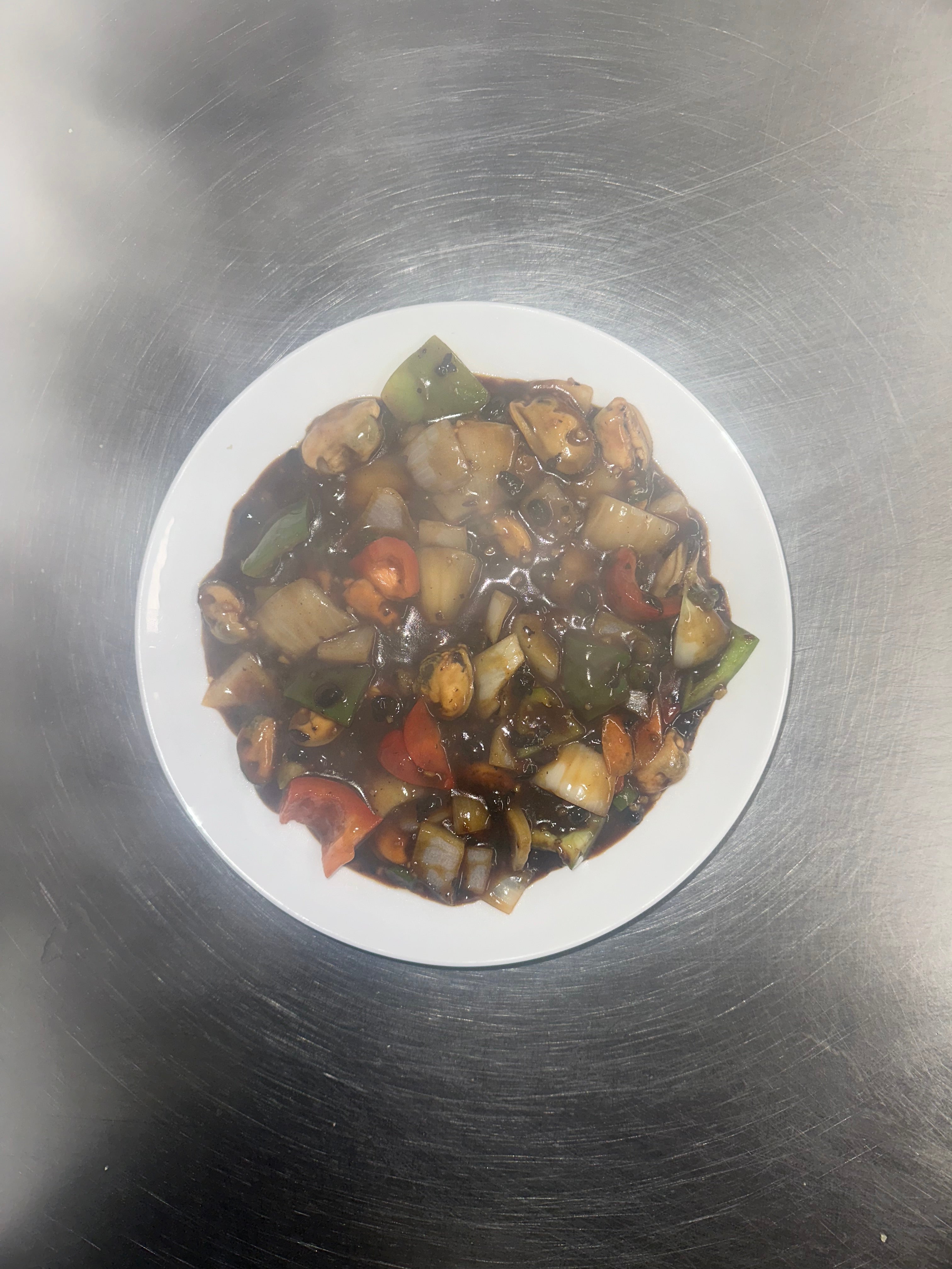 Mussel in black bean sauce