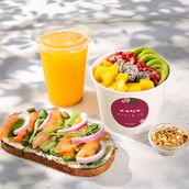 Signature Acai Bowl + Avo Toast + Drink