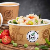 Upma  + Ginger Elaichi Chai 
