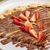 Cute Banana Strawberry Crepe 
