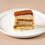 Tiramisu Ice Cream Cake Slice