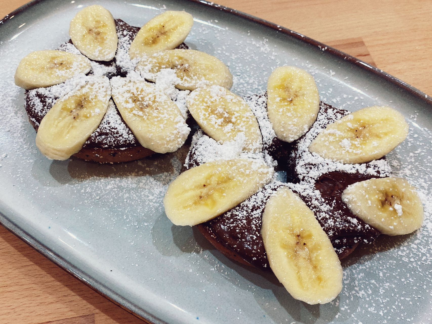 Banana and Nutella Bagel