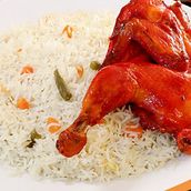 Chicken Mandi With White Peshawer Rice