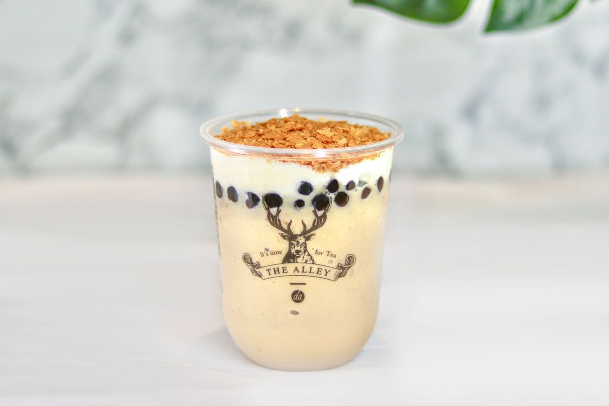 Crunchy Brown Sugar Milk Tea 白霜黑糖脆奶