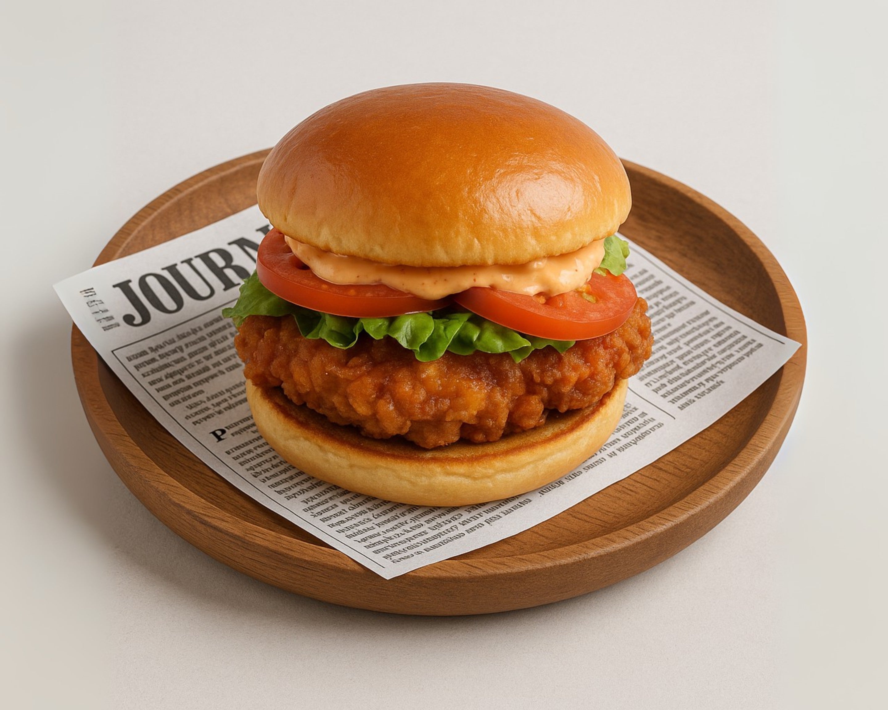 Spicy chicken burger ��️