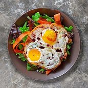 Sunny Side Up With Salad