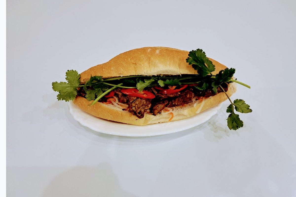 Grilled Chilli Beef Banh Mi