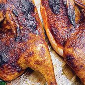 Chicken Grilled on Charcoal