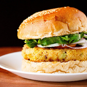 Combo Veg Burger With French Fries