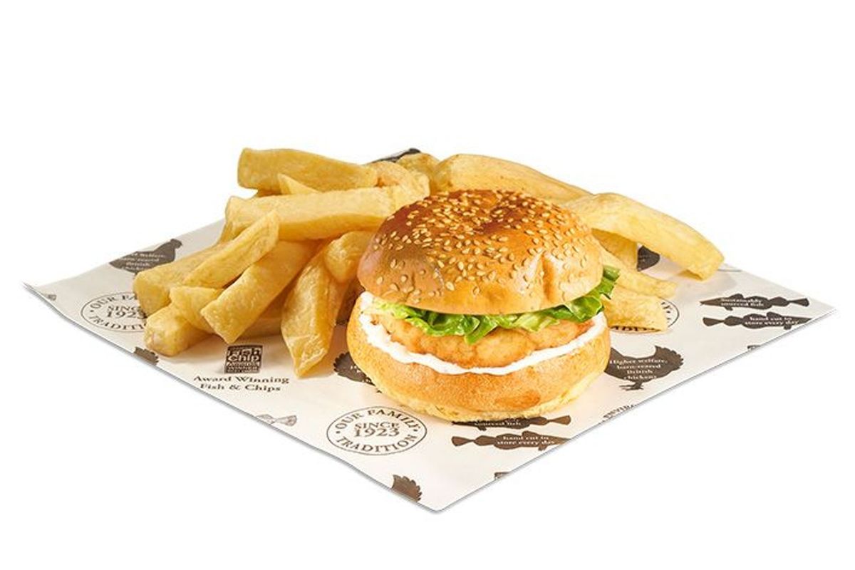 Chicken Burger & Chips