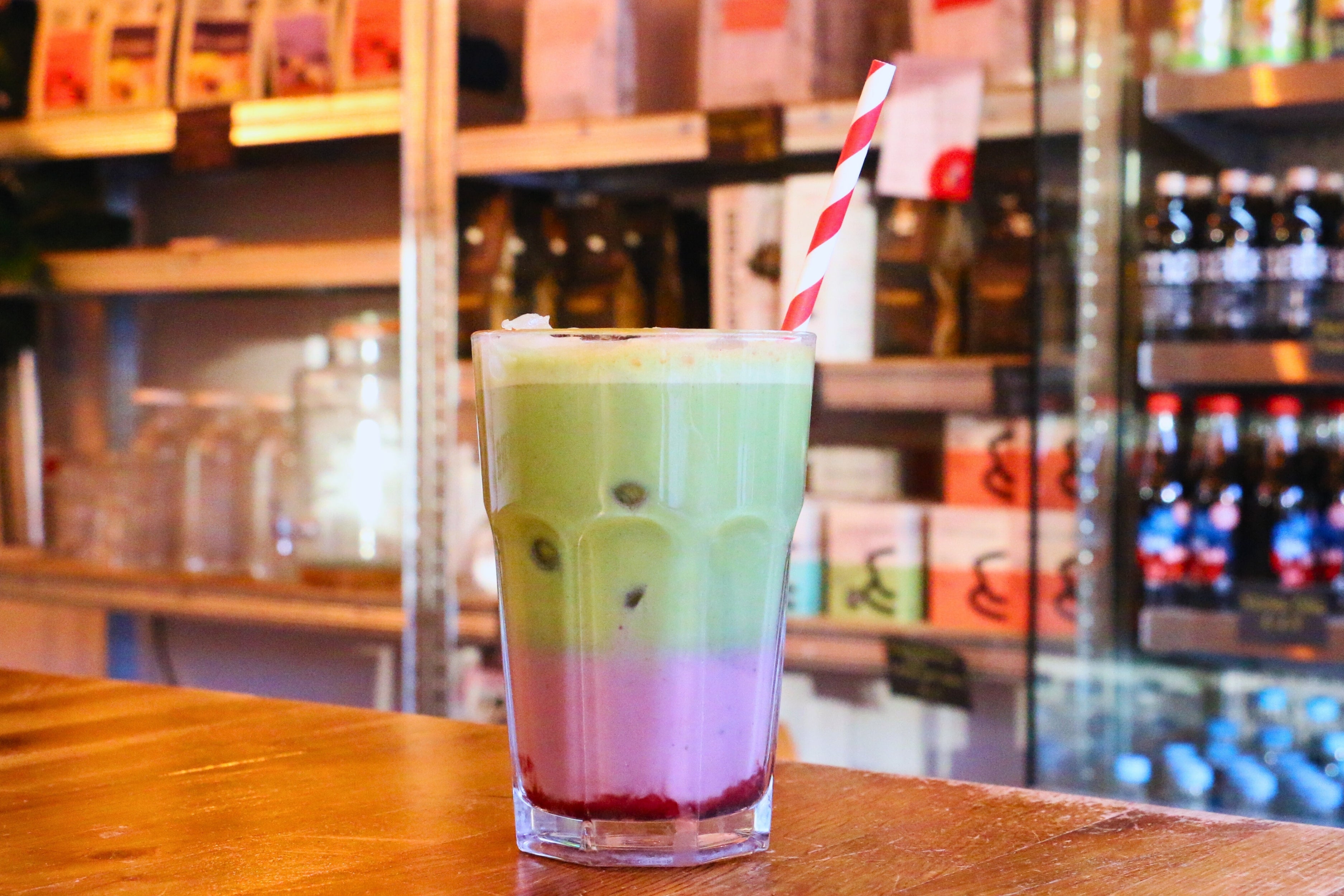 Iced Cherry Matcha
