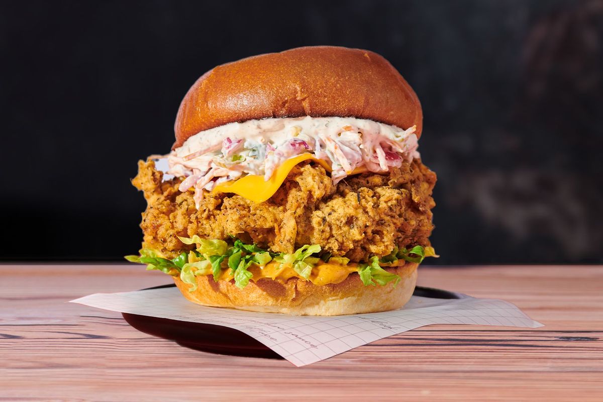 Buffalo Chicken Tender Burger