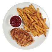 Chicken With French Fries