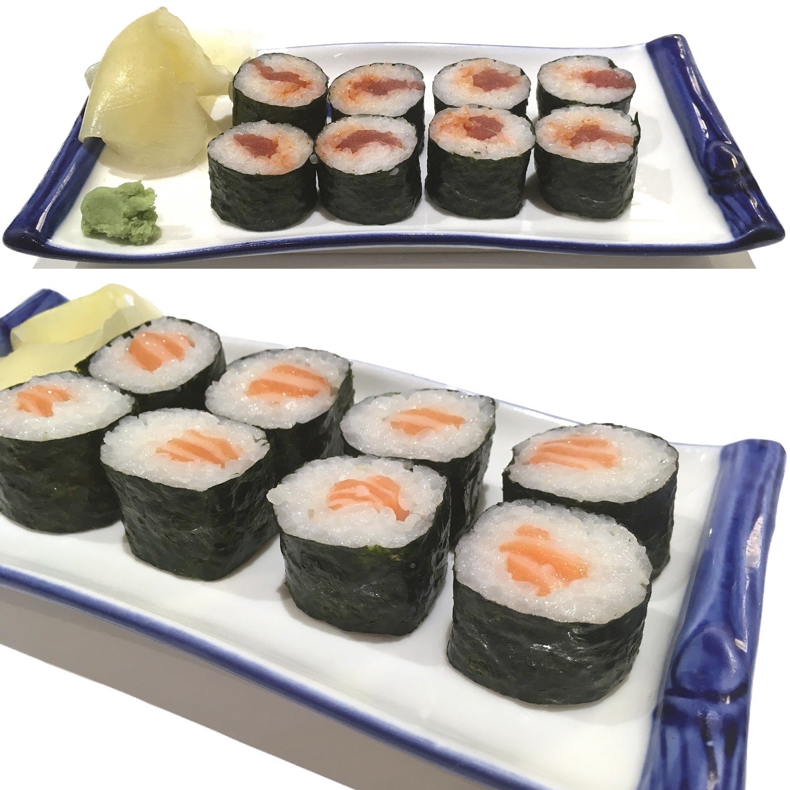 Salmon & Spicy Tuna Hosomaki Sushi