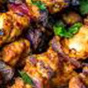 Grilled chicken Tikka BBQ on Coal