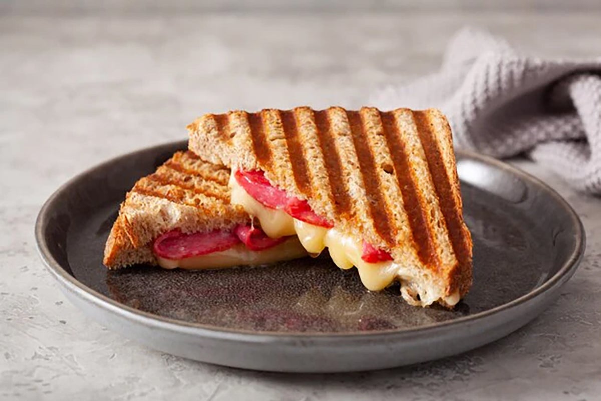 Cheese and Salami Toastie Breakfast Meal Deal