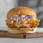 Chicken Escalope Burger Platter
