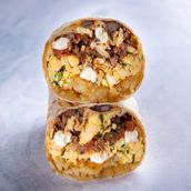 Chili Beef Breakfast Burrito