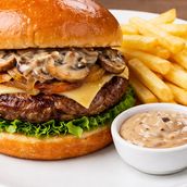 Swiss Mushroom Burger