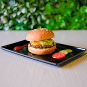 Veg Chilli Cheese Burger
