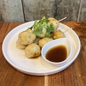 Grilled Chicken Meatballs Look Chin Gai Ping