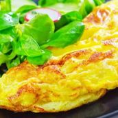 Omlette With Bread Plate