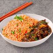 Chilli Beef with Schezuan Fried Rice (Spicy)