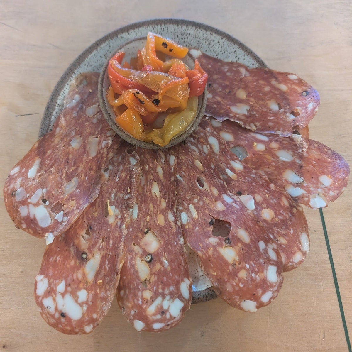 Spianata and Roasted Peppers