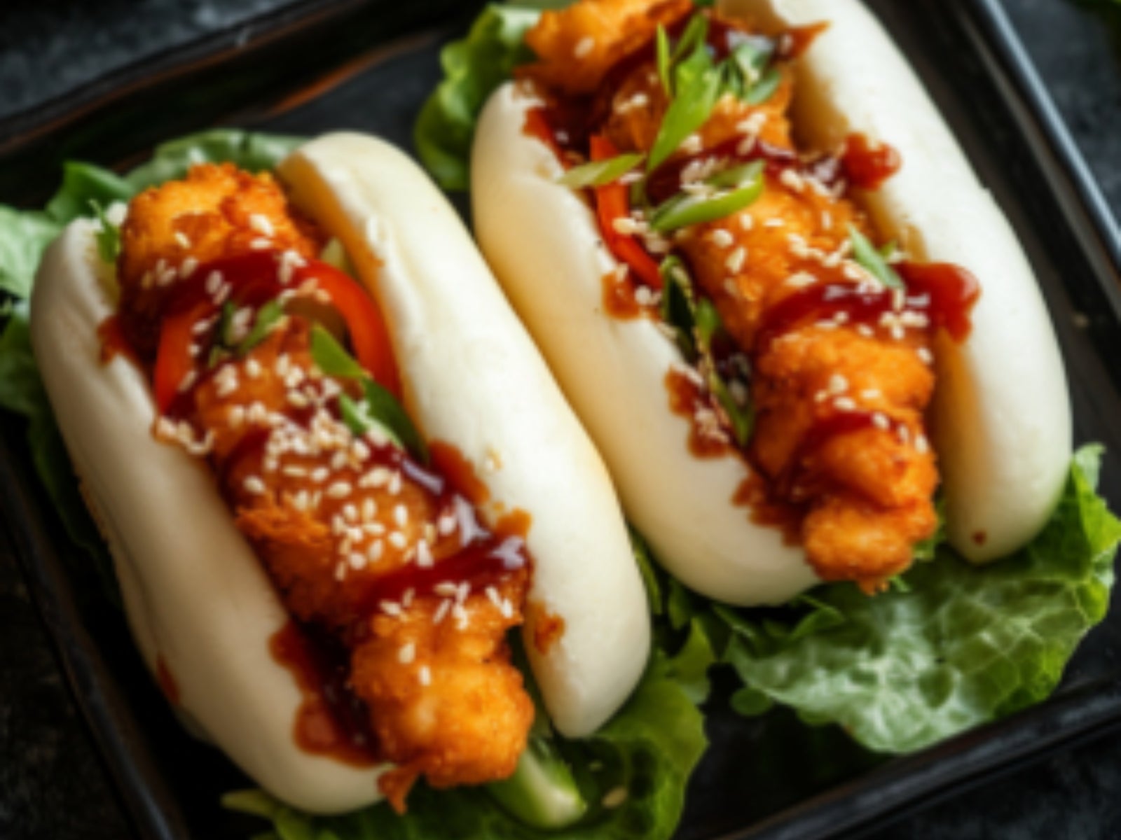Crunchy Prawn Bao Bun