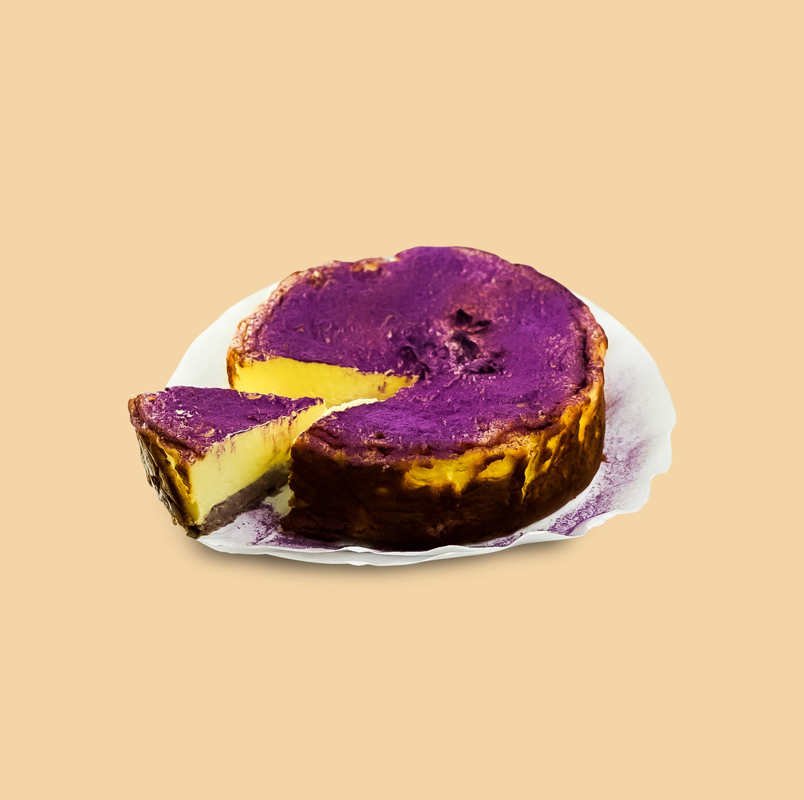 Roses & Taro Basque cheesecake - 5inch Small